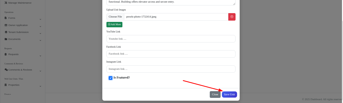 Unite Management Dashboard
